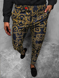 Men's Fashion Stripe Print Casual Pants