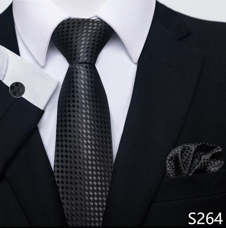 Men's Creative All-match Business Formal Wear Tie Scarf Cufflink Set