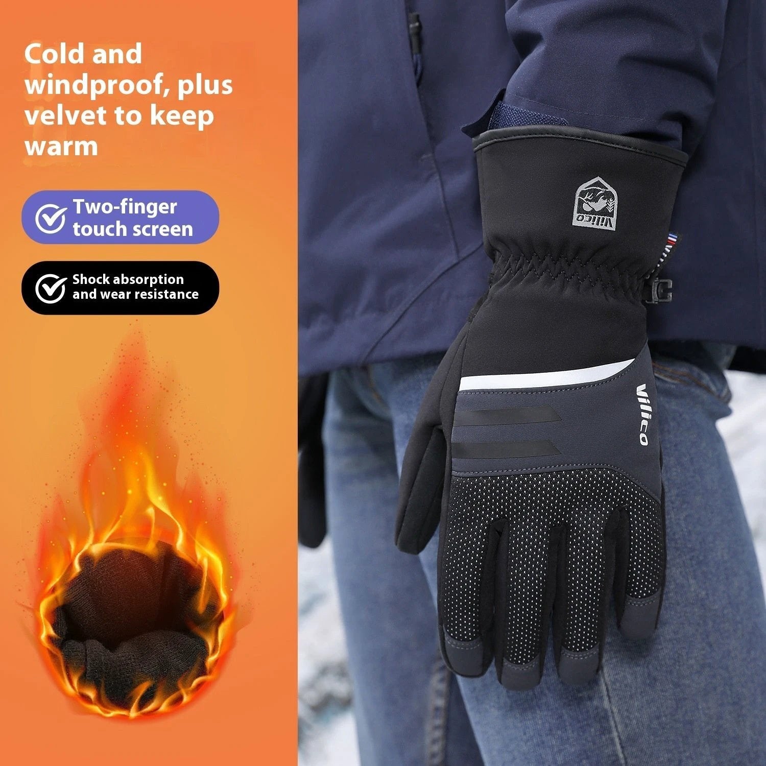 Men's Non-slip Cold Wear-resistant Gloves