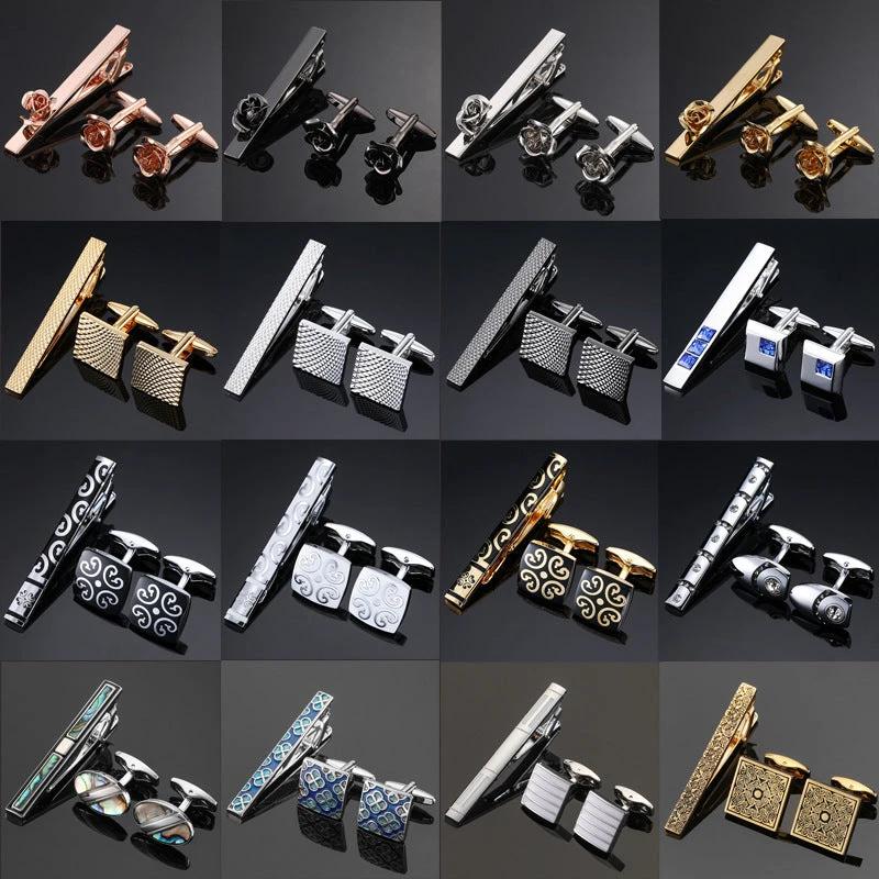 Men's  Tie Clip and Cufflinks Set