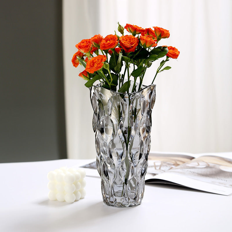 Crystal Glass Vase Flower Arrangement Decoration Ornaments