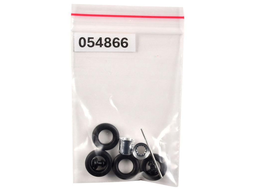 Rear Hypoid Wheelset Chrome 1/87 (HO) Plastic Model by Promotex