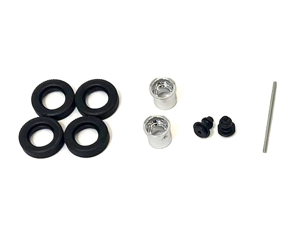 Rear Hypoid Wheelset Chrome 1/87 (HO) Plastic Model by Promotex