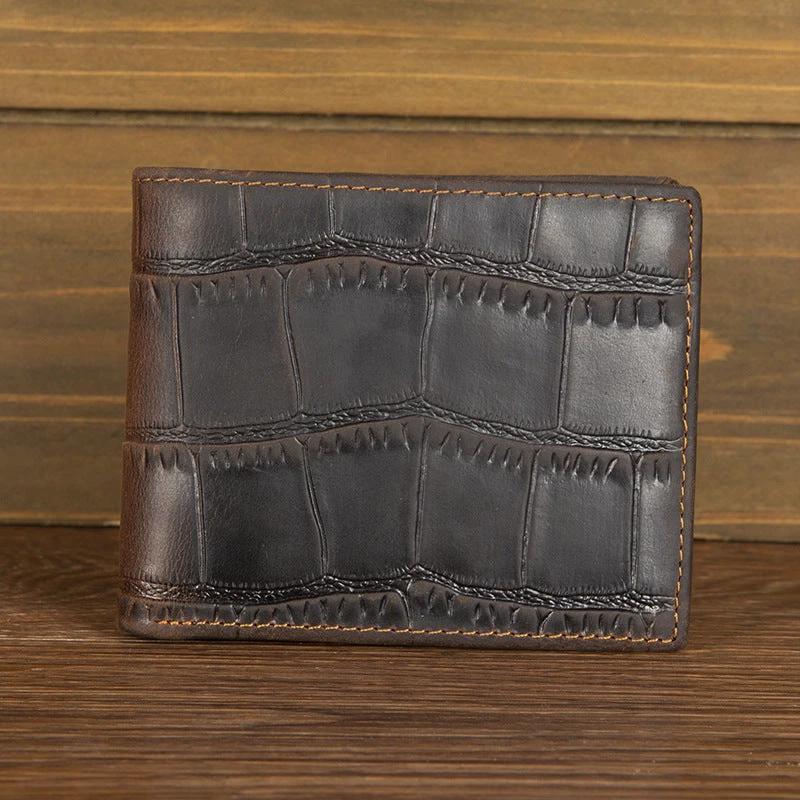 Horizontal First-layer Cowhide Wallet For Men