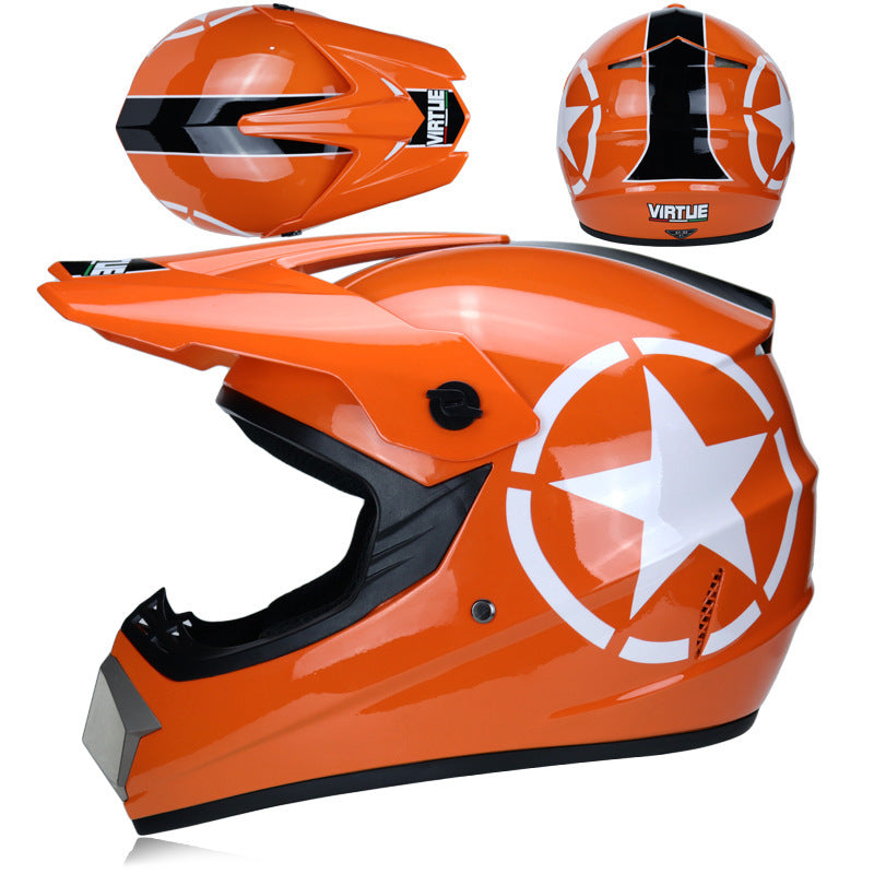 Youth Off-Road Motorcycle Helmet - [green] | Lightweight Motocross Full Face Shield for Dirt Bike & ATV