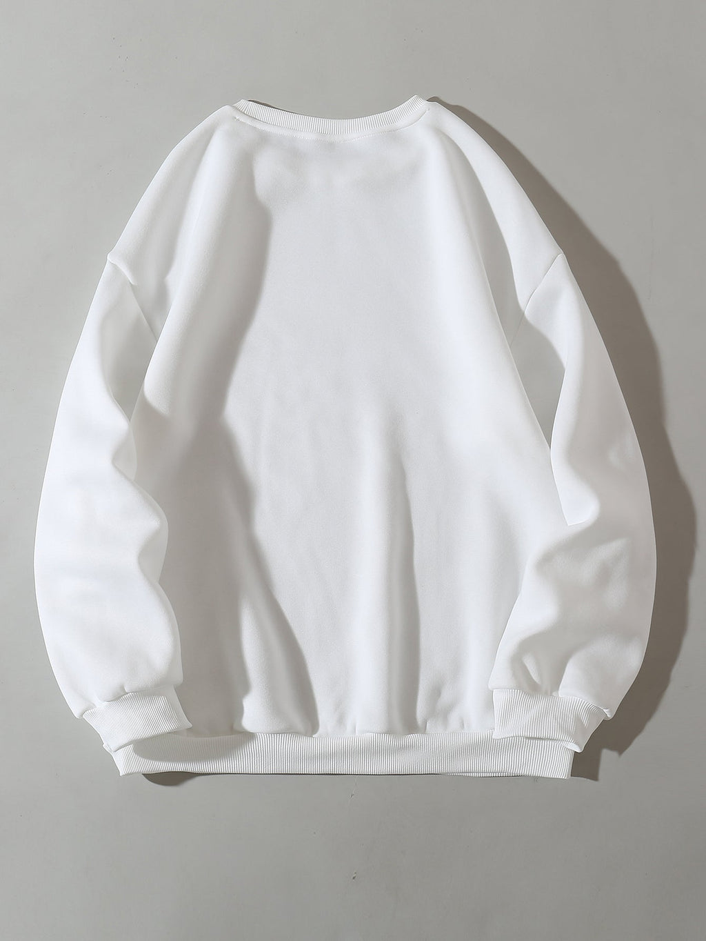 Spring Autumn High End Thin round Neck Skin Color Fleece Trendy Cartoon Cartoon Korean Urban Casual Pullover Women