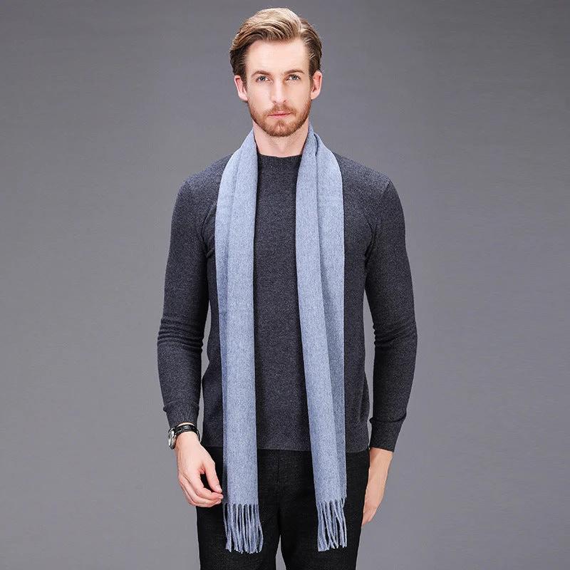 Men's Solid Color Scarf