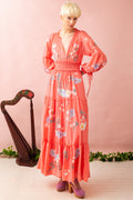 Women Spring And Summer Bohemian Holiday Flower Embroidery Hollow Tassel Decoration Retro Styling Goddess Dress