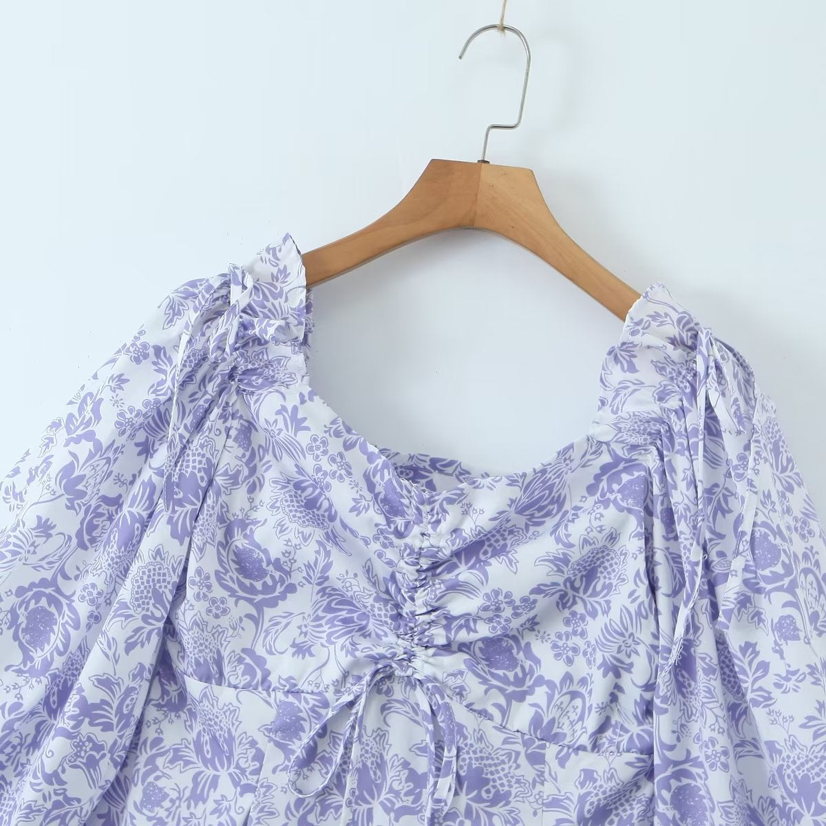 Large Swing Dress Spring Floral Waist Seal Dress