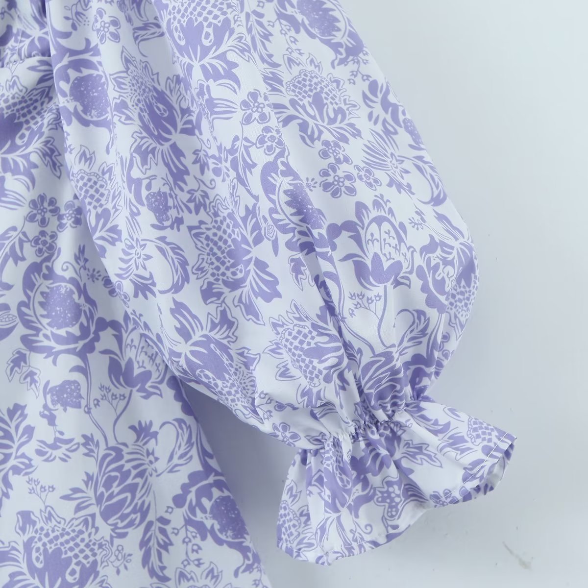 Large Swing Dress Spring Floral Waist Seal Dress