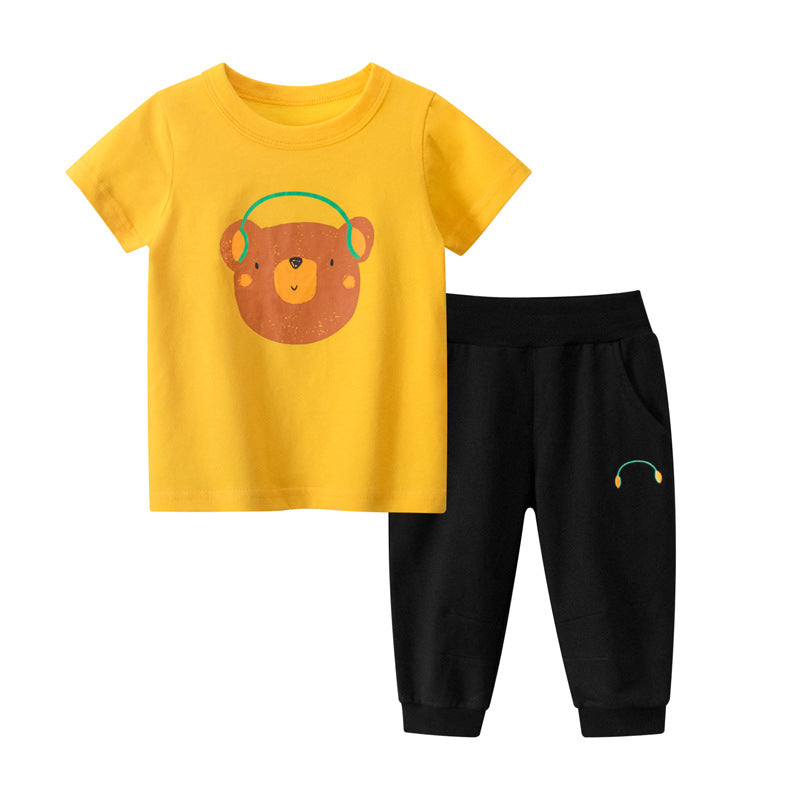 Children's short sleeve suit