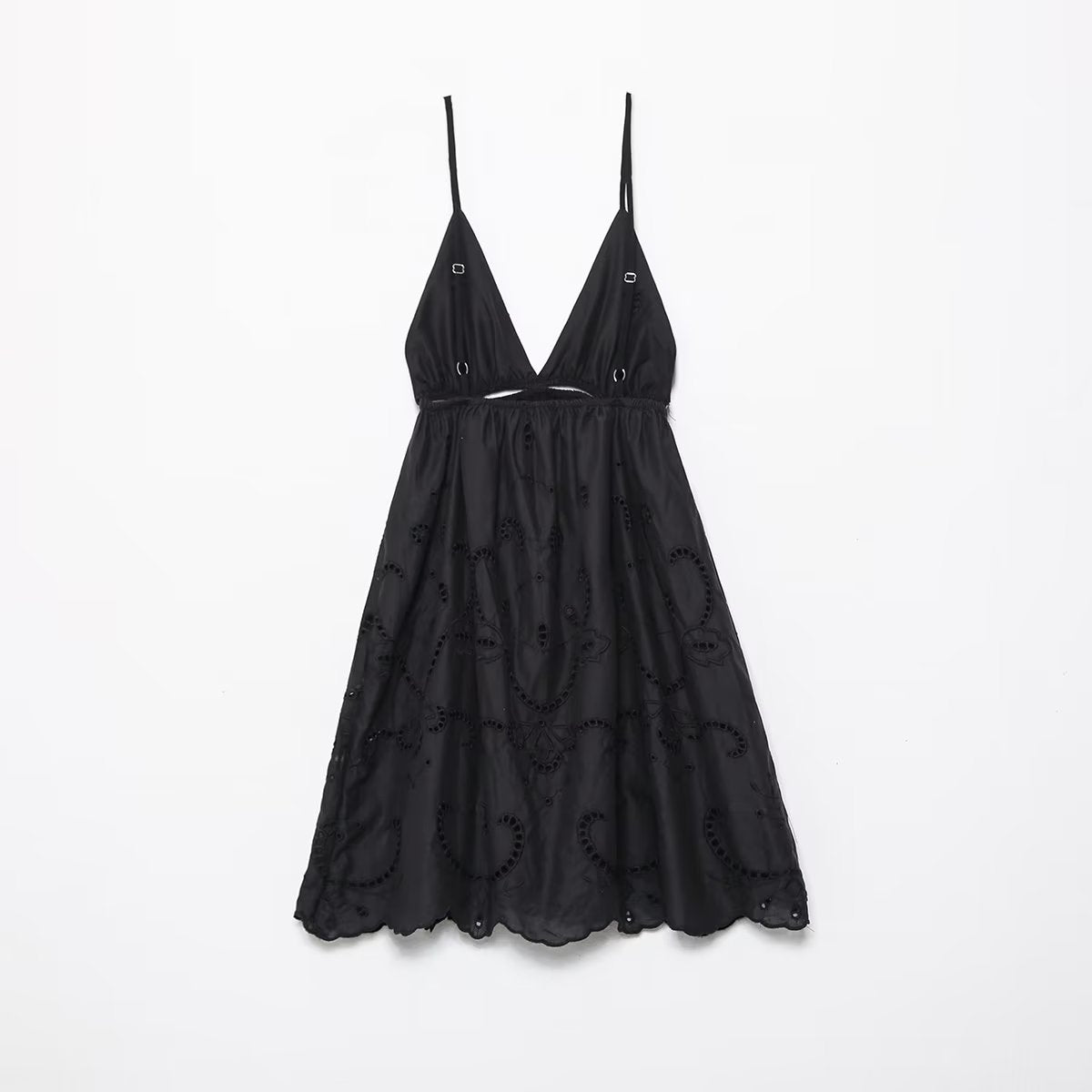 Fall Street Cami Dress Hollow Out Cutout Backless Sexy Vacation Dress