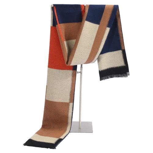 Men's Color Blocking Scarf