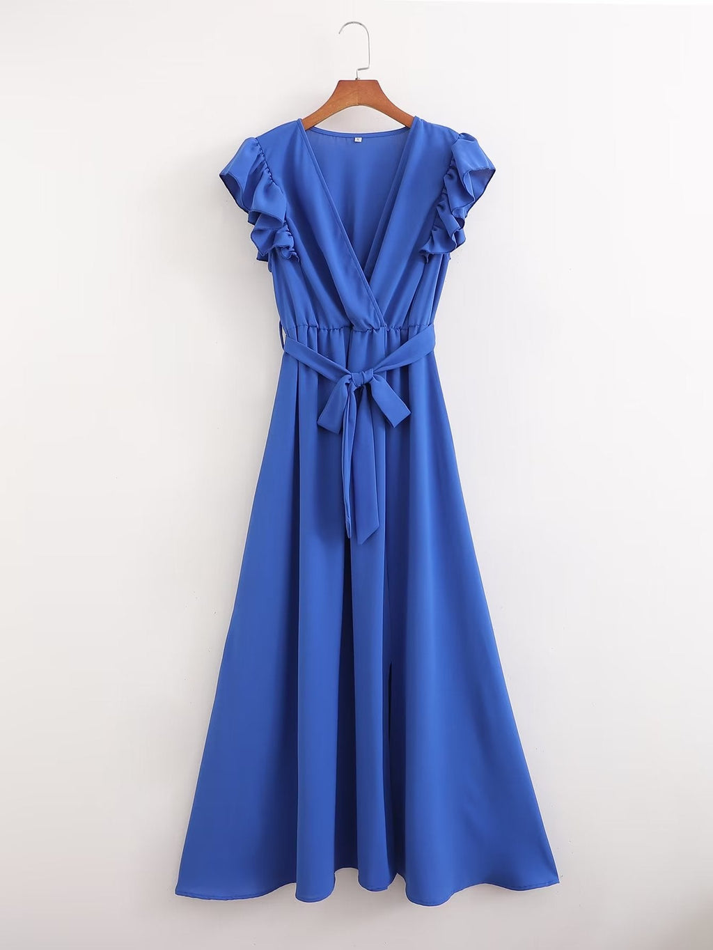 Summer Women Clothing French Sexy Backless V neck Sleeveless Waist Slimming Dress