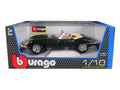 1961 Jaguar E Type Convertible Green 1/18 Diecast Model Car by Bburago