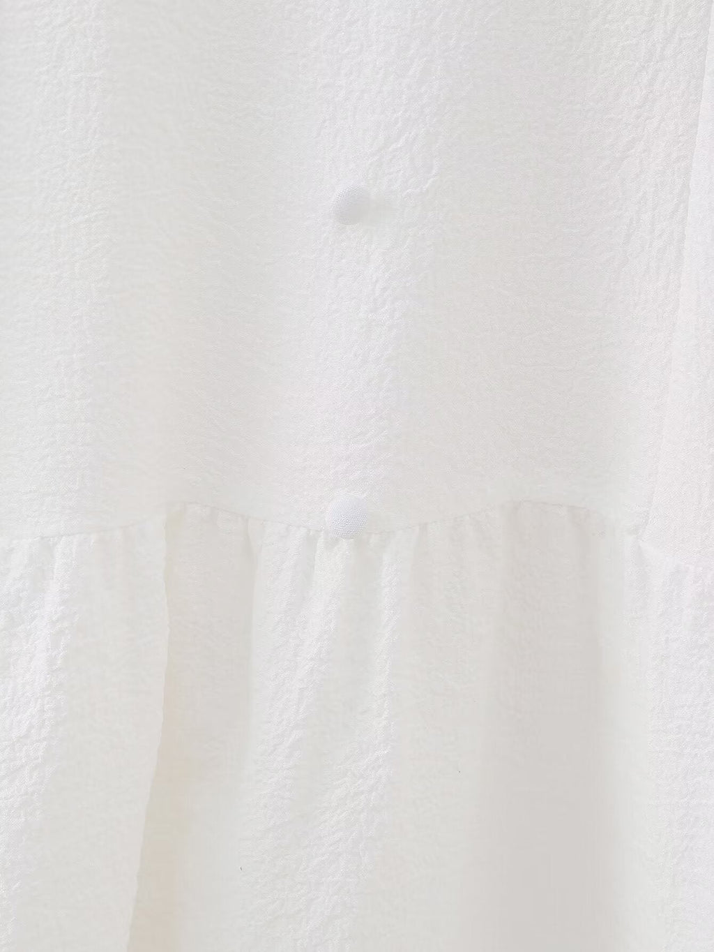 Summer Hollow Out Cutout Embroidered Mid Length Ruffled Dress White Ruffled Women