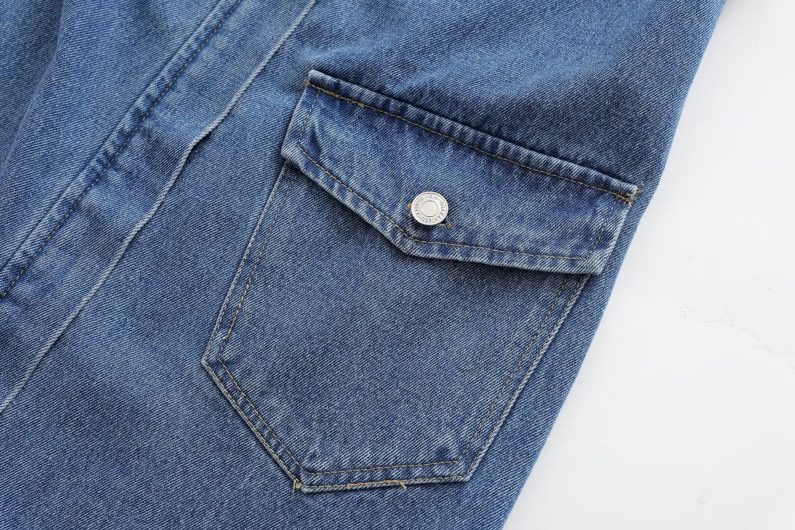 Women Summer Lapels Sleeveless Slim Fit Denim Dress Sexy Short Dress