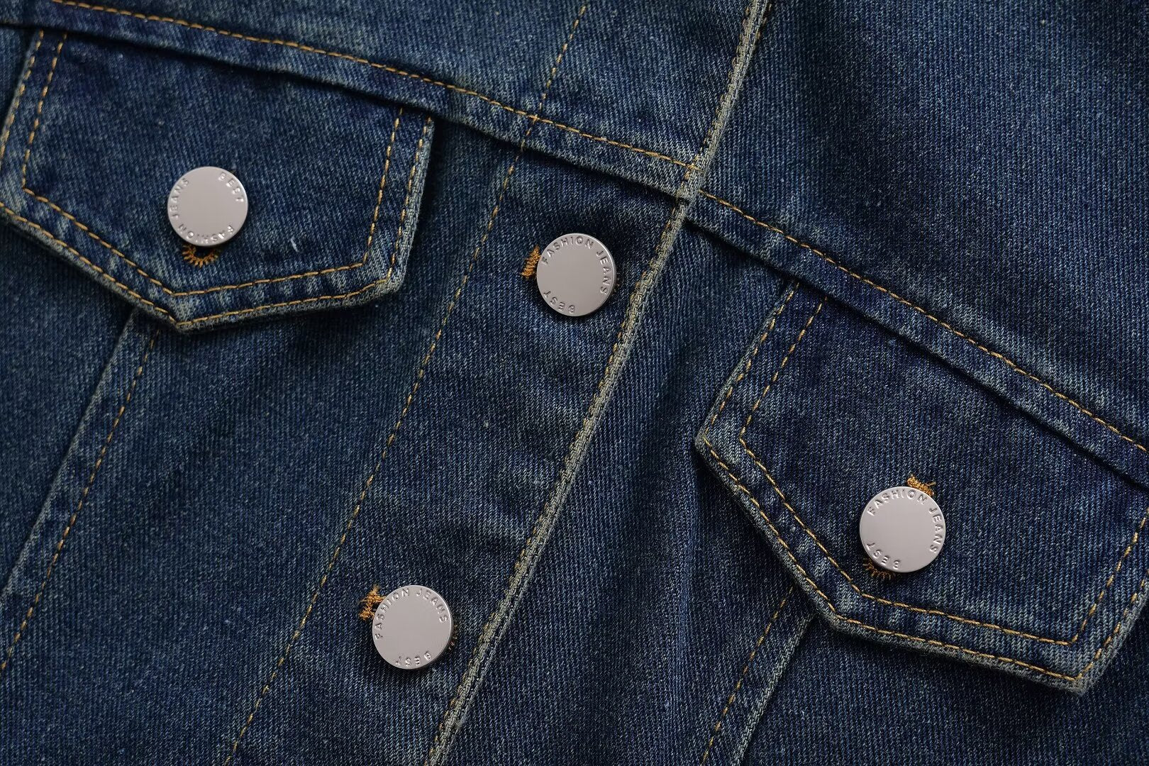 Women Clothing Polo Collar Sleeveless Shirt Loose Casual Denim Dress
