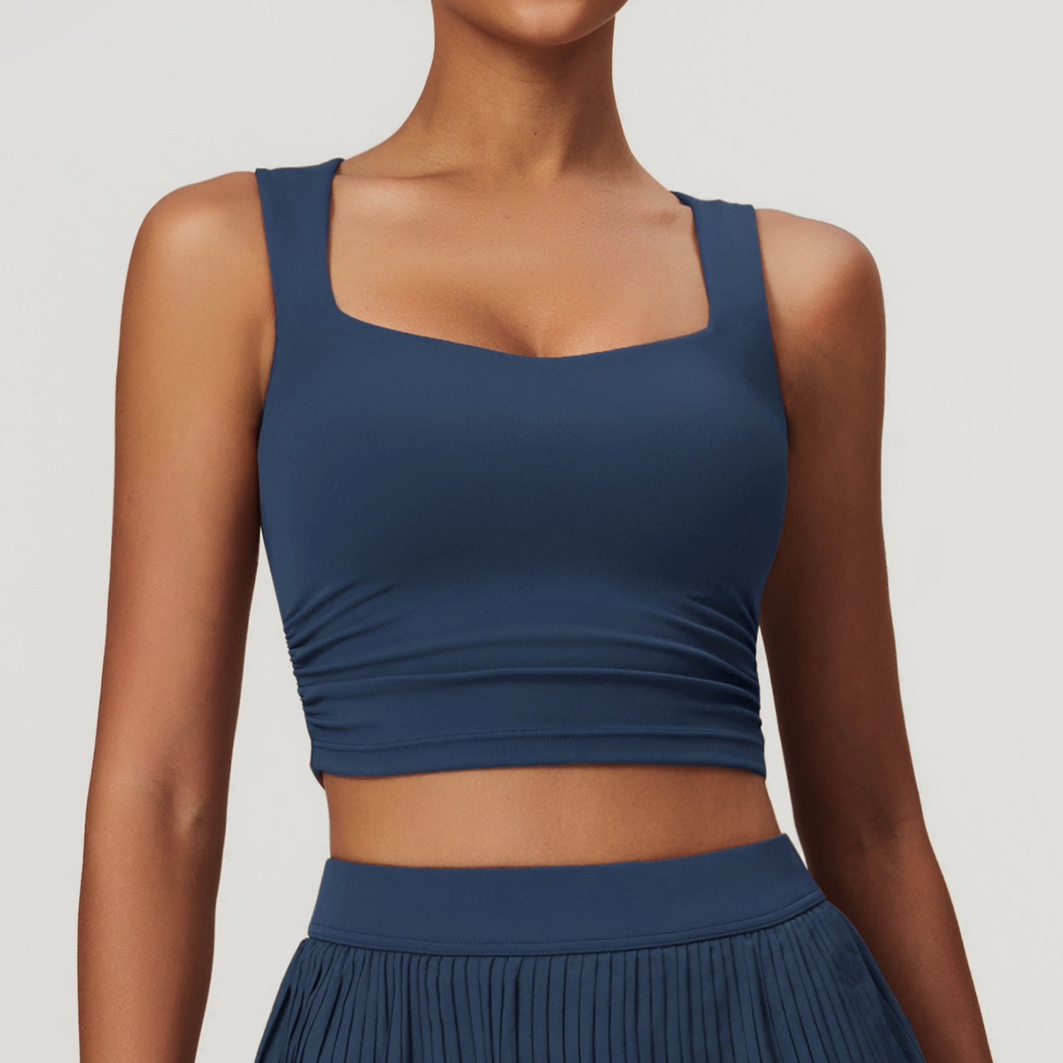 Sollinarry Breathable Exercise Vest Women Tight Back Inner Yoga Vest Running Fitness Yoga Wear