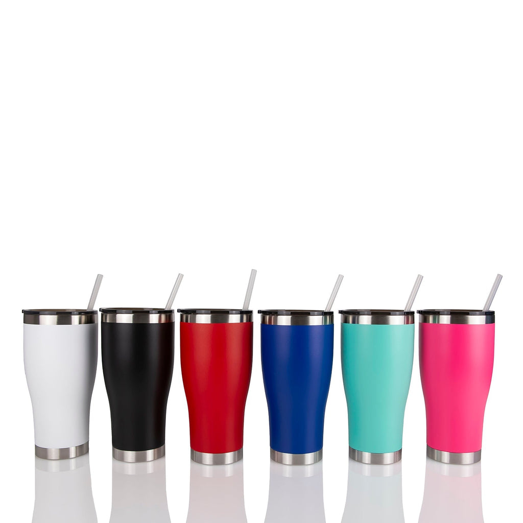 30oz POWDER COATED MODERN CURVE TUMBLER