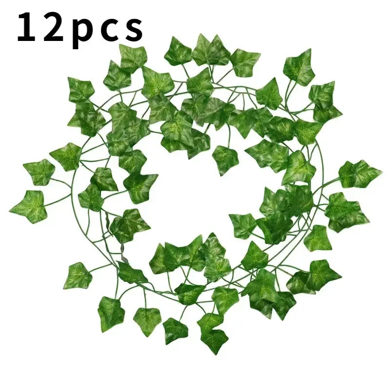 12pcs ivy green garland string – living room artificial plants