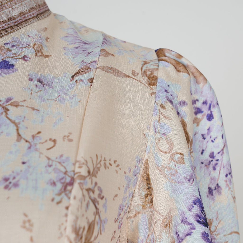 Women Spring And Autumn Printed Long Sleeve Elegant Dress