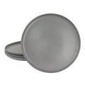Our Table Landon 4 Piece 8.4 Inch Round Stoneware Salad Plate Set in Truffle