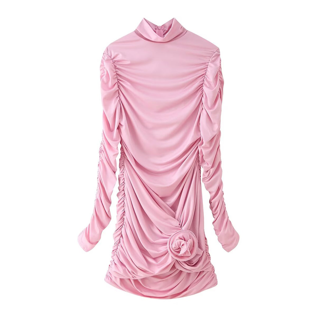 Spring Summer Sexy Slim Fit Ruffle Hip Dress