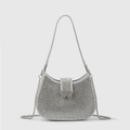 Rhinestone Encrusted Chain Bags Women Internet Celebrity W Rhinestone Handbag Shoulder Underarm Bag