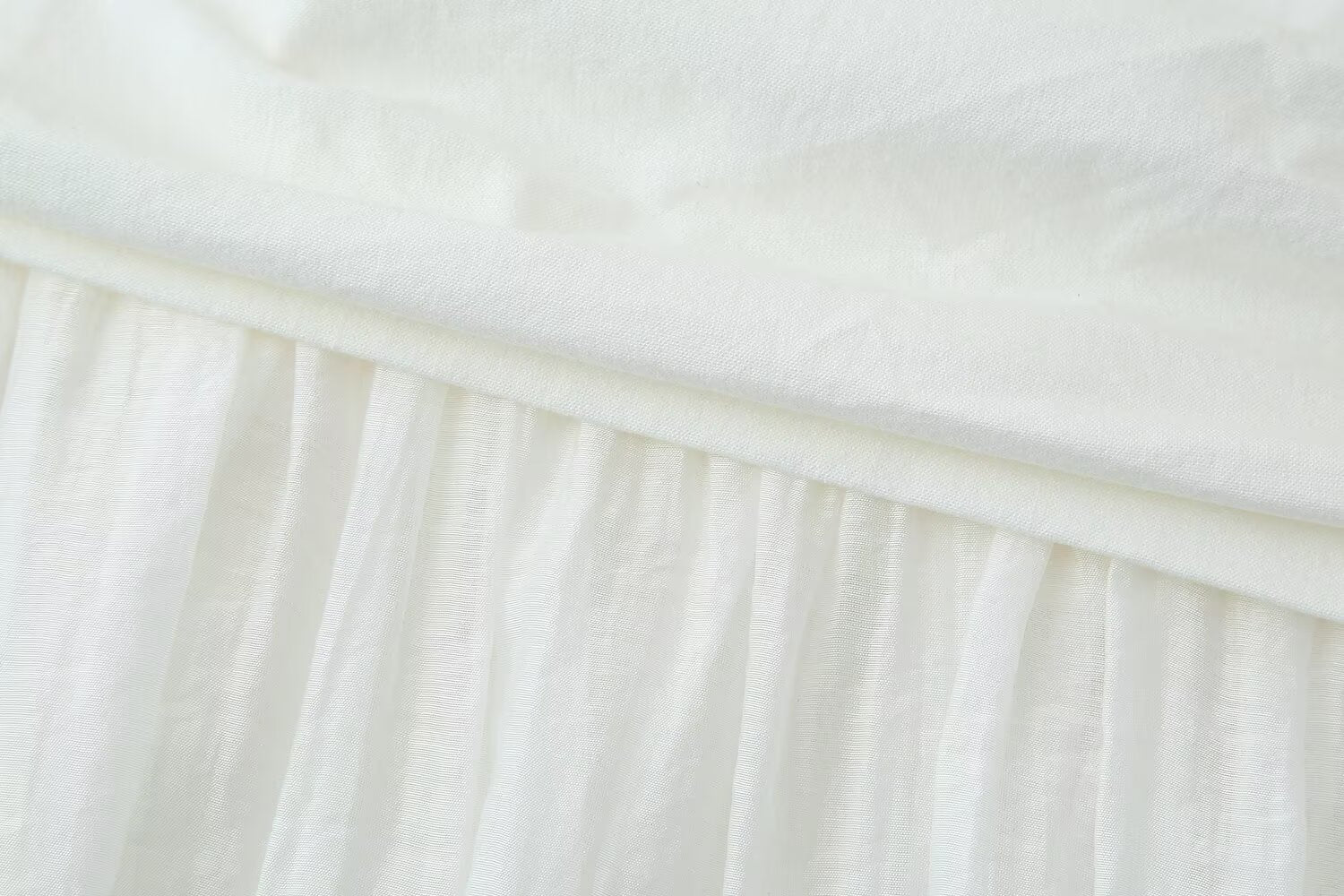 Women Pleated Decorative Stitching Mid Waist Midi Skirt