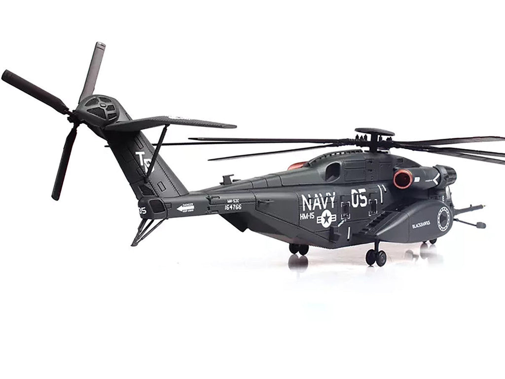 Sikorsky MH-53E Sea Dragon Helicopter "United States Navy Blackhawks Tail Number 05" Dark Gray 1/72 Diecast Model by Panzerkampf