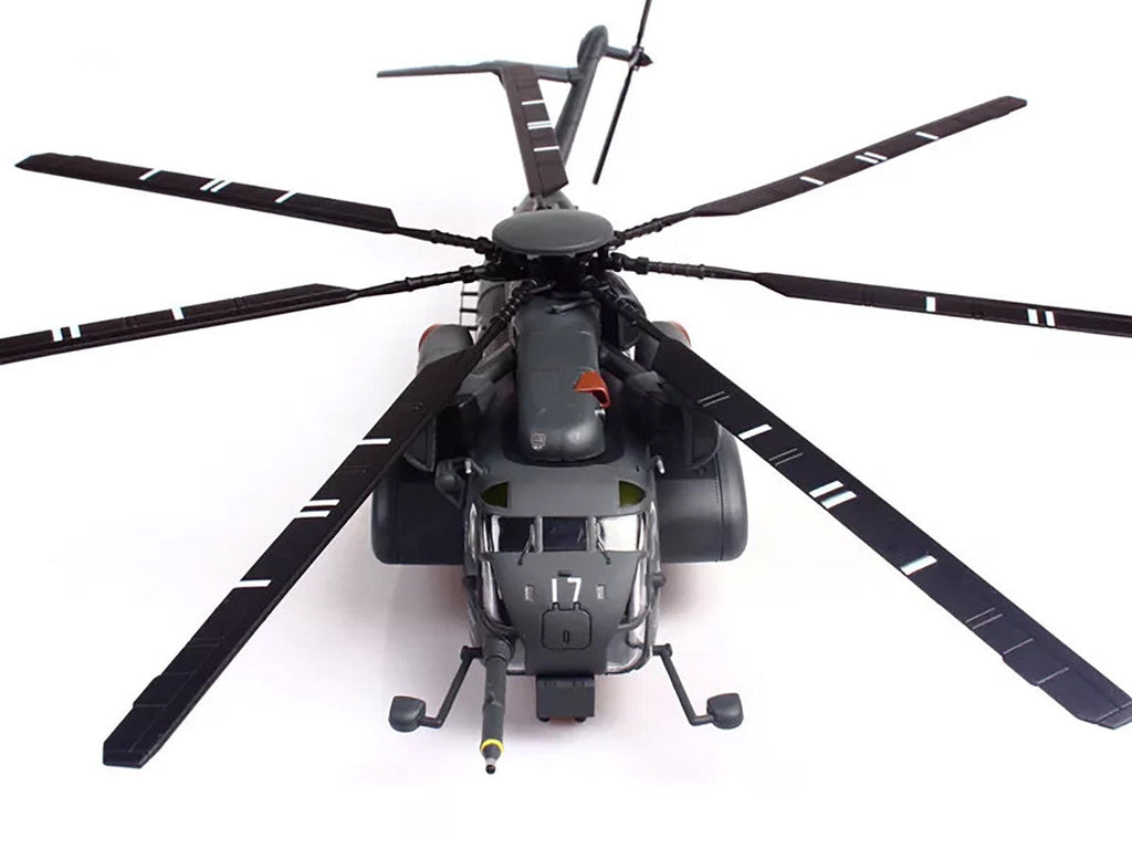 Sikorsky MH-53E Sea Dragon Helicopter "United States Navy Blackhawks Tail Number 17" Dark Gray 1/72 Diecast Model by Panzerkampf
