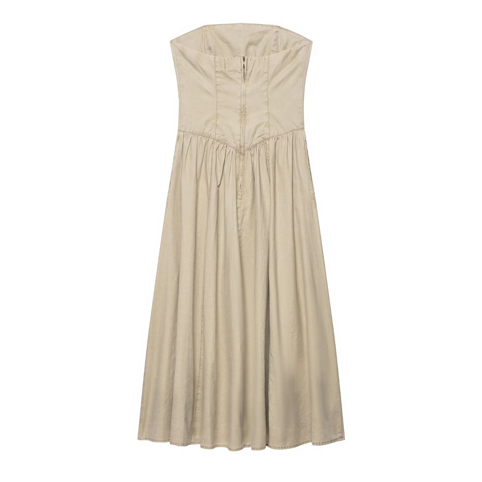 Fall Women Clothing Simple Slim Tube Top Dress