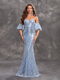 Annual Party Evening Dress Women Long Sleeveless Women Clothing Sexy Tube Top Sequ Dress