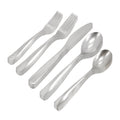 Gibson Home Hulton 20 Piece Stainless Steel Flatware Set in Silver