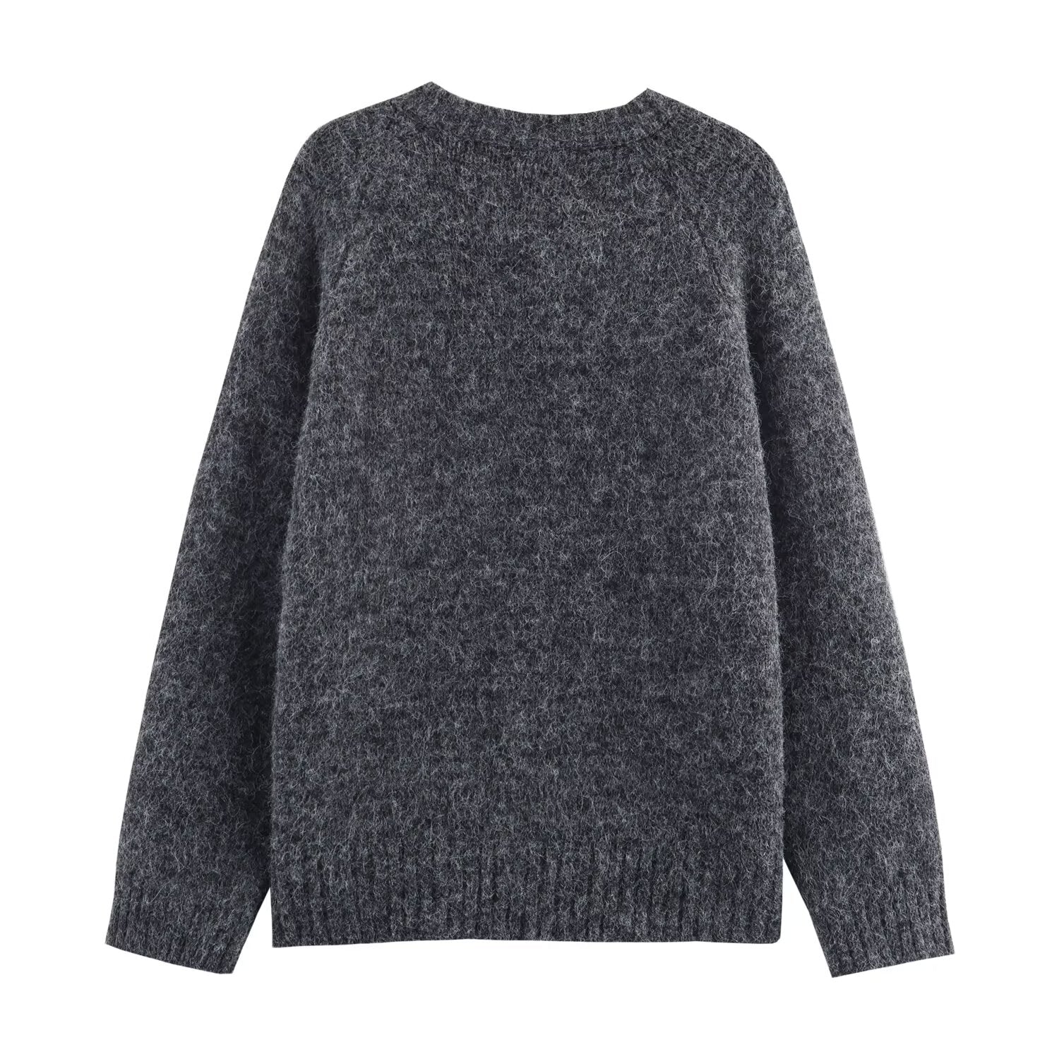 Mushroom Pattern Cute Button Cardigan Knitted Cardigan Loose Design Niche Sweater Outerwear