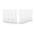 Gibson Home Callum 8 Piece 15.6 Ounce Tall Pub Glass Set in Clear