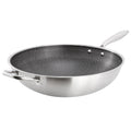 Gibson Home Stargaze 14in Embossed Interior Stainless Steel Wok