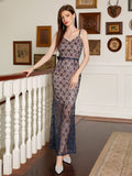 Summer Women Clothing Sexy Hollow Out Cutout out Lace Sleeveless Split Dress