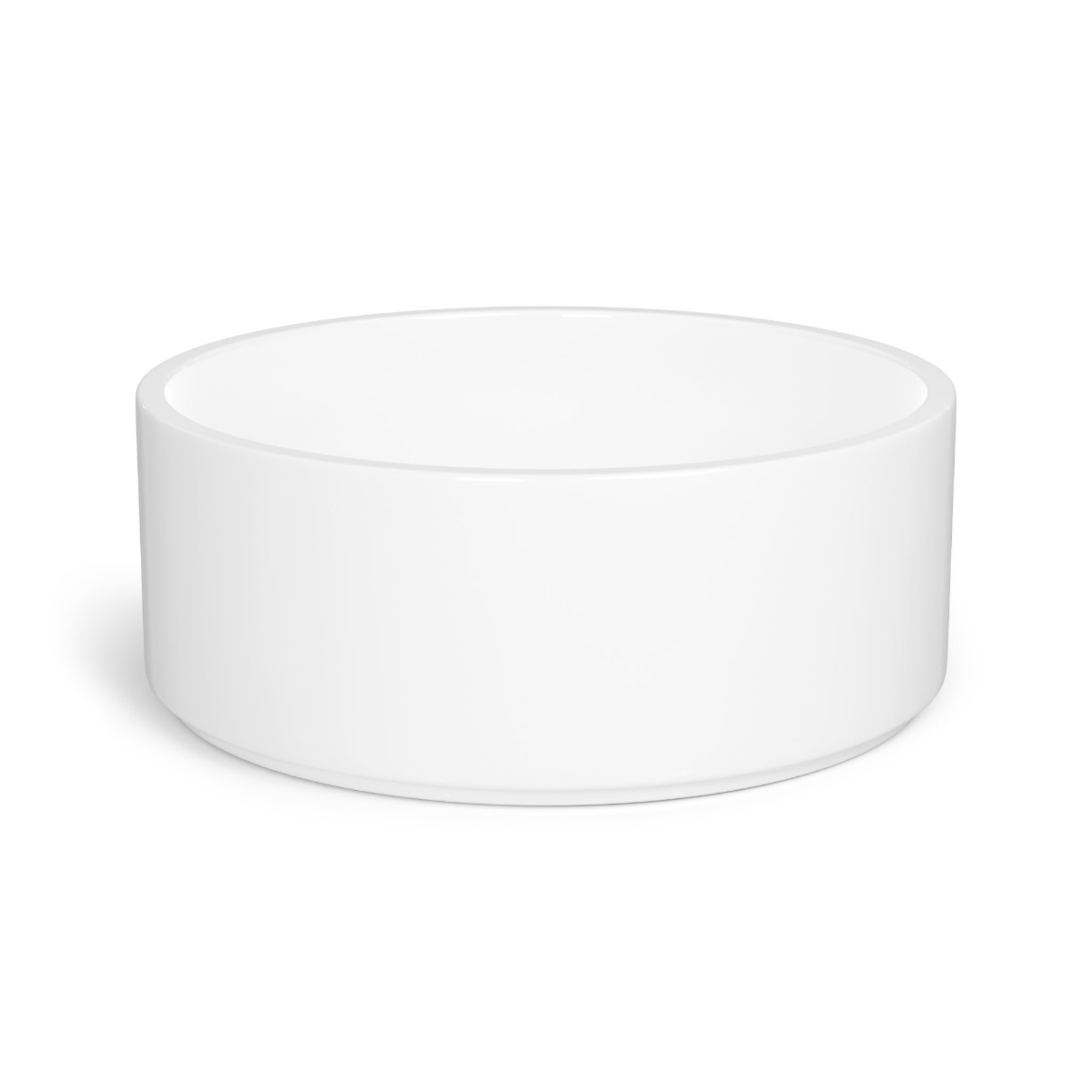 Watercolor Horizon Stripes in Dusk and Seafoam - Pet Bowl