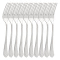 Gibson Home Hillside Daisies 10 Piece Stainless Steel Dinner Fork Set