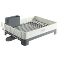 Gibson Home Nestcraft Galvanized Steel Dish Rack in White