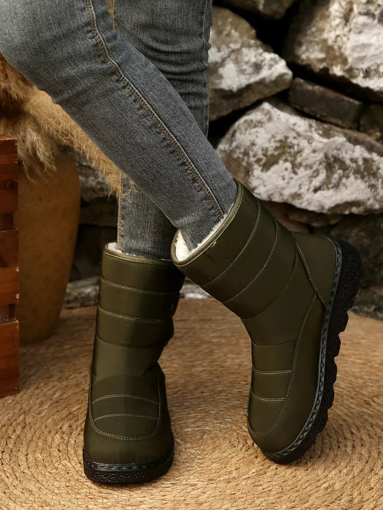 Warm Padded Waterproof Snow Boots