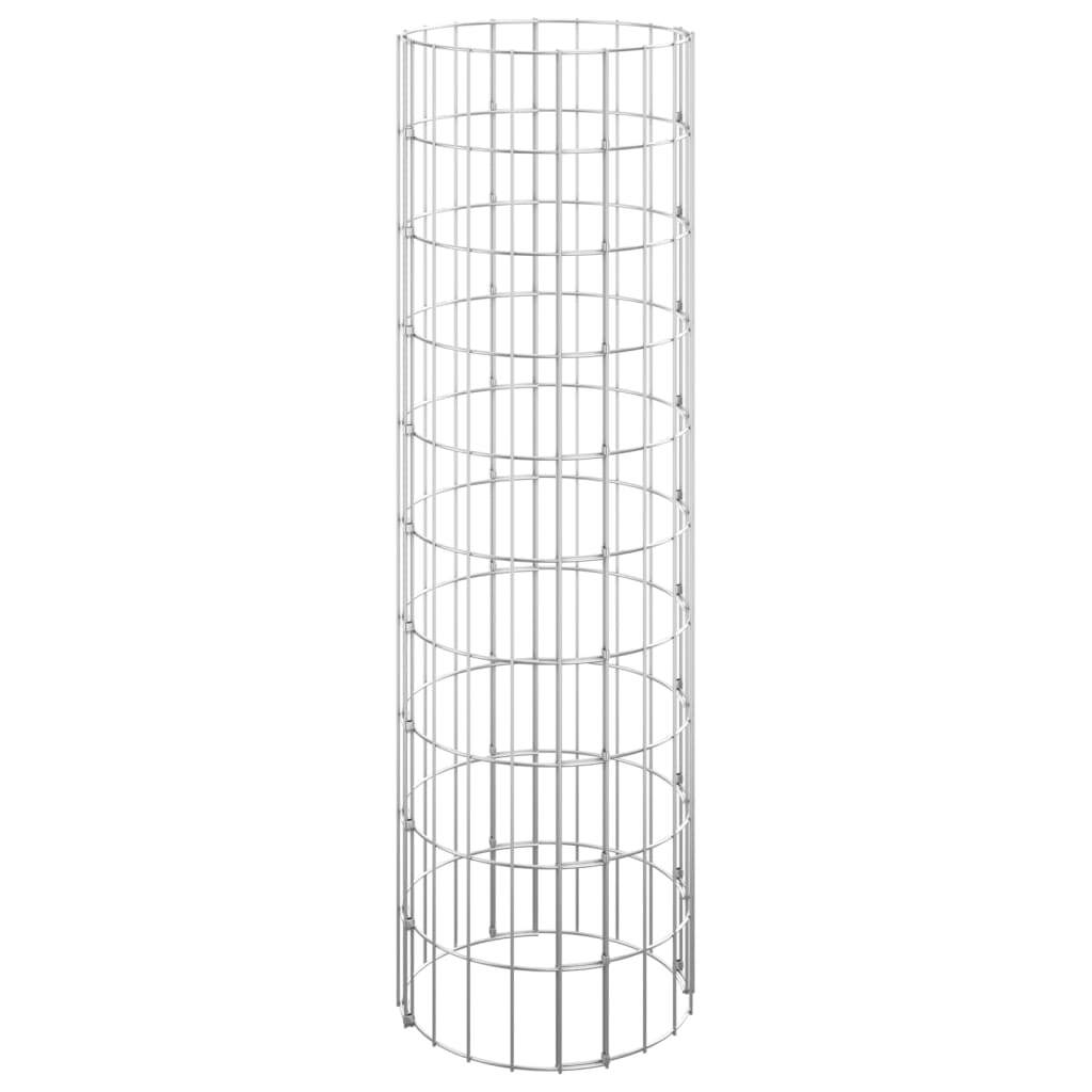 Circular Gabion Raised Beds 3 pcs Galvanized Steel 11.8"x39.4