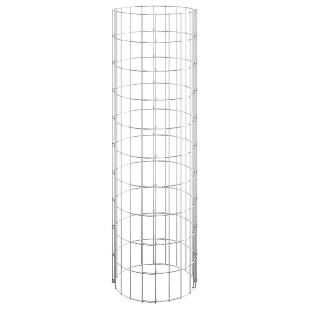 Circular Gabion Raised Beds 3 pcs Galvanized Steel 11.8"x39.4