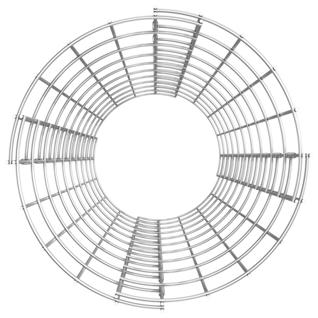 Circular Gabion Raised Beds 3 pcs Galvanized Steel 11.8"x39.4