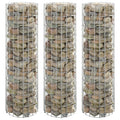 Circular Gabion Raised Beds 3 pcs Galvanized Steel 11.8"x39.4