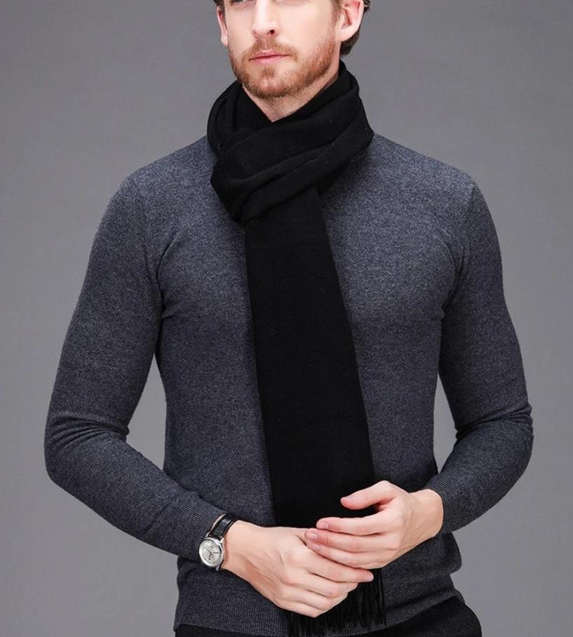 Men's Solid Color Scarf
