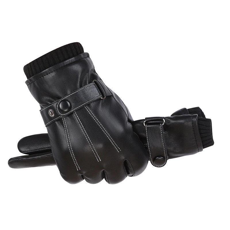 Men's PU Autumn and Winter Touch Screen Gloves