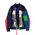 Stitching Color Matching Thickening Plus Cotton Stand Collar Zipper Loose